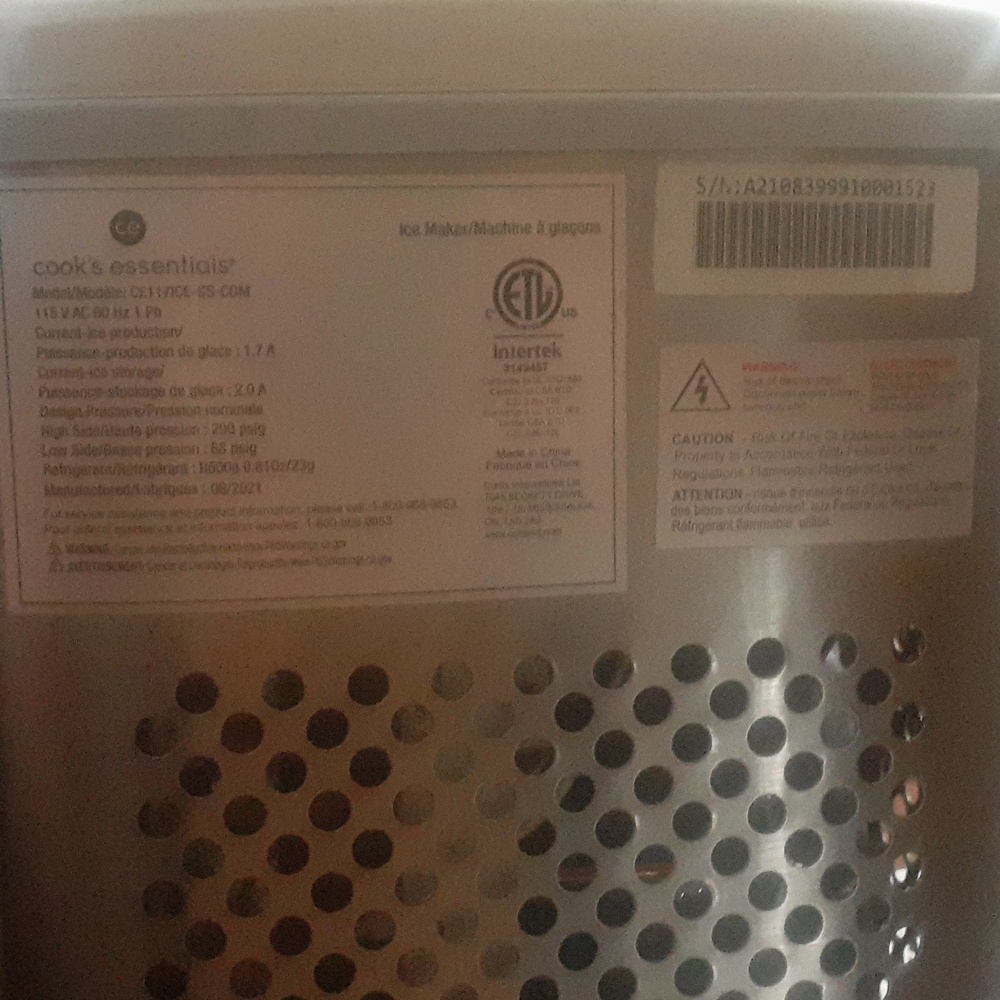 Cooks Essentials Portable Ice Maker - Picture 8 of 8